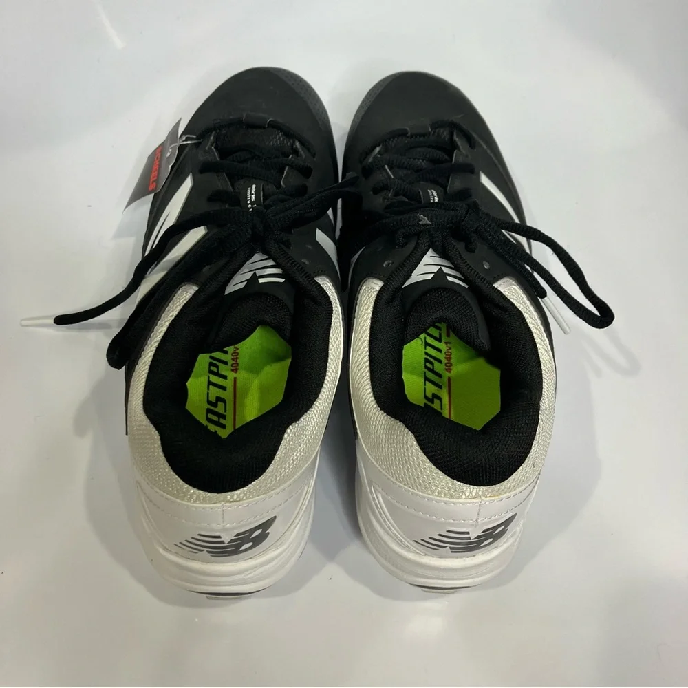 New‎ Balance metal softball cleats women’s size 11 black white new with tags